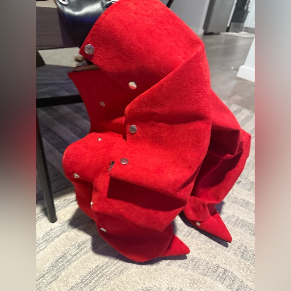 Red Suede Women's Boots